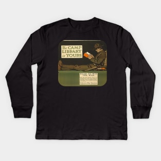 The Camp Library is Yours Kids Long Sleeve T-Shirt